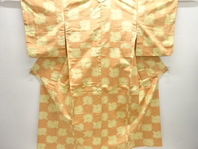JAPANESE KIMONO / ANTIQUE KIMONO / SILK / TOKAMACHI TSUMUGI / WOVEN FLOWER